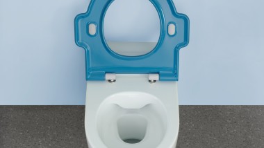 Geberit Bambini põrandapealne WC-pott mudeliga Rimfree®